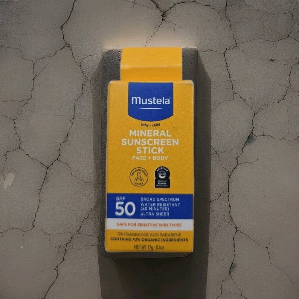 Mustela Baby Mineral Sunscreen Stick SPF 50 Broad Spectrum 0.6 oz.